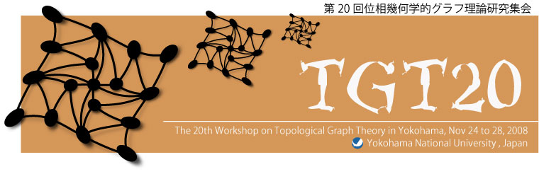 The 20th Workshop on Topological Graph Theory in Yokohama, 2008